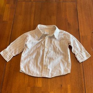 Gymboree 6-12 month white button down shirt